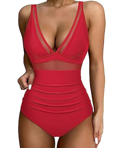 Women's High Waist One-piece Swimsuit 7a3941d9 8a41 4c7d abfe 8e526202696c