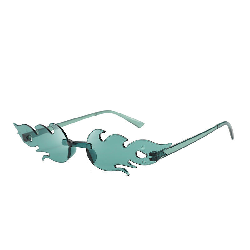 Flame Sunglasses Frameless Personality Colorful 7a441450 d018 4050 946c f7bcb71016ec