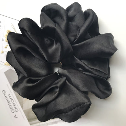 Oversized Smooth Satin Large Intestine Circle Hair Tie 7a458cea e942 4a5a 939c 3007aab1f323