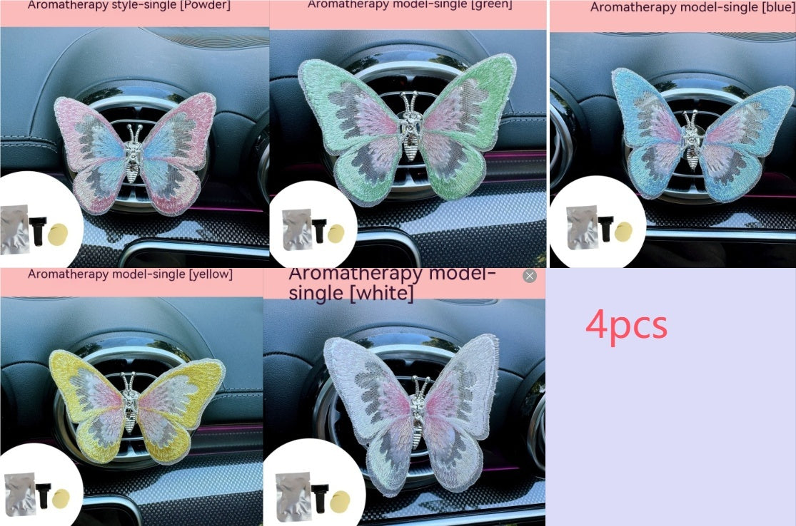 Moving Embroidery Butterfly Center Console Air Outlet Decoration Healing Series Car Accessories 7a5feb92 569d 4a5b 8609 02558