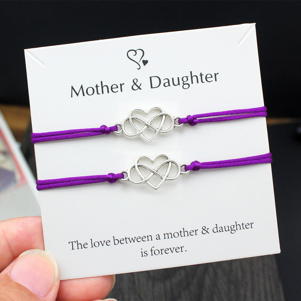 Heart Shaped Wax Wire Braided Bracelet 7a73ade4 da4d 4fe7 bb06 659afd55eb4c