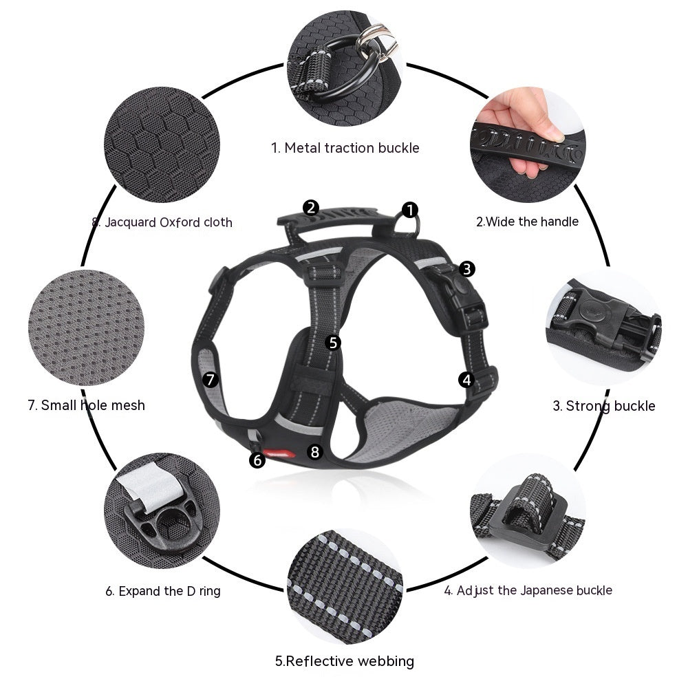Pet Hand Holding Rope Vest-style Explosion-proof Reflective 7a97919d 7790 4df8 9b51 cf83fcf5914f