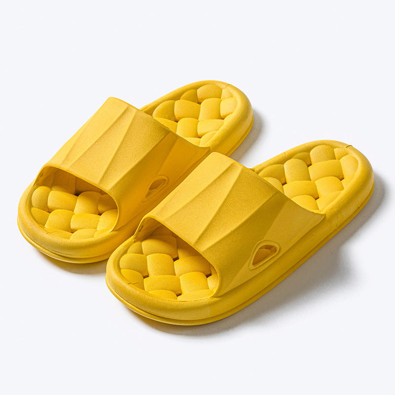 New Woven Texture Non-slip Slippers For Women Summer Indoor Floor Bathroom Home Slipper Men House Shoes 7a9f2c50 1cd7 42c3 9f