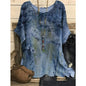 Loose Round Neck Short Sleeve Cotton And Linen Top 7acbcf63 e6b6 4445 9f43 c6cdeb00e78f