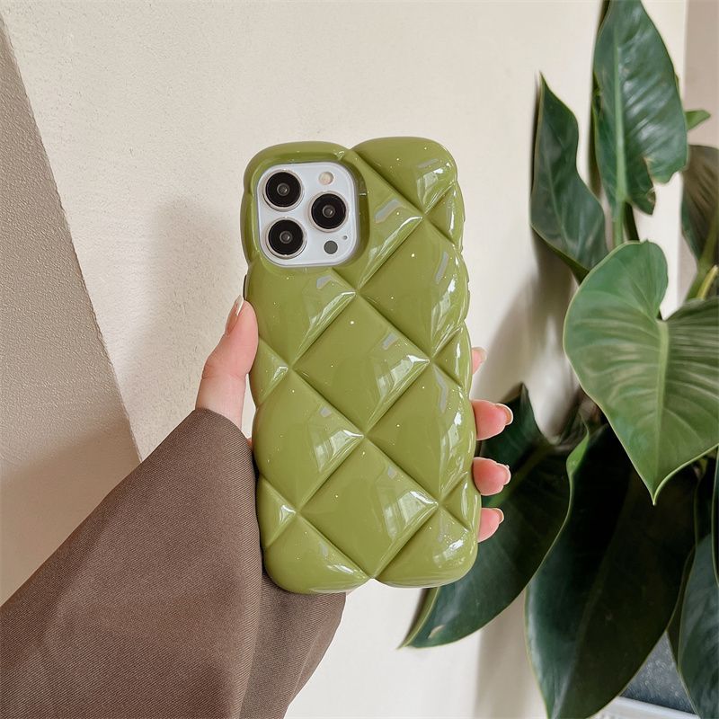 Autumn And Winter Three-dimensional Solid Color Plaid Phone Case 7ad6c361 0142 46e4 bab0 d24a5fa6fff3