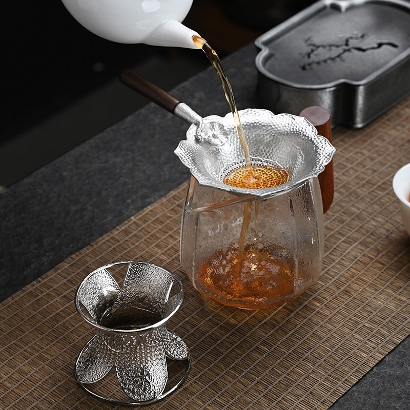 Creative Tea Strainer Tin Tea Funnel Pure Tin Tea Set 7ad7289a 1b21 4536 9633 7531c0178568 trans