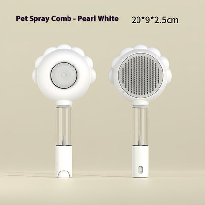 2 In 1 Self Cleaning Dog Brush Comb With Spray Pets Grooming Hair Remover Combs Brush Floating Hair Pet Grooming Brush Pet Products - HD Wireless Product #8