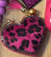 Peach Heart Hot Rhinestone Leather Advertising Keychain 7adf2b63 1278 434e 8332 127a86e3ebf0
