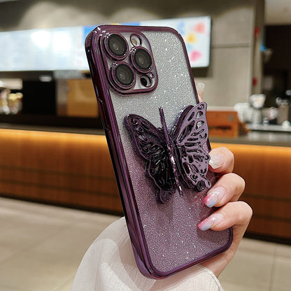 Hollow Butterfly Phone Case Gradient Transparent Plating Protective Cover 7ae4a2f3 0715 46e4 8669 88038d6b5f31