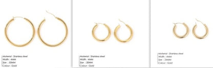 Simple Round Hoop Earring Personality 7ae6460b a6e2 4eca 8163 b9d8e4da6e41