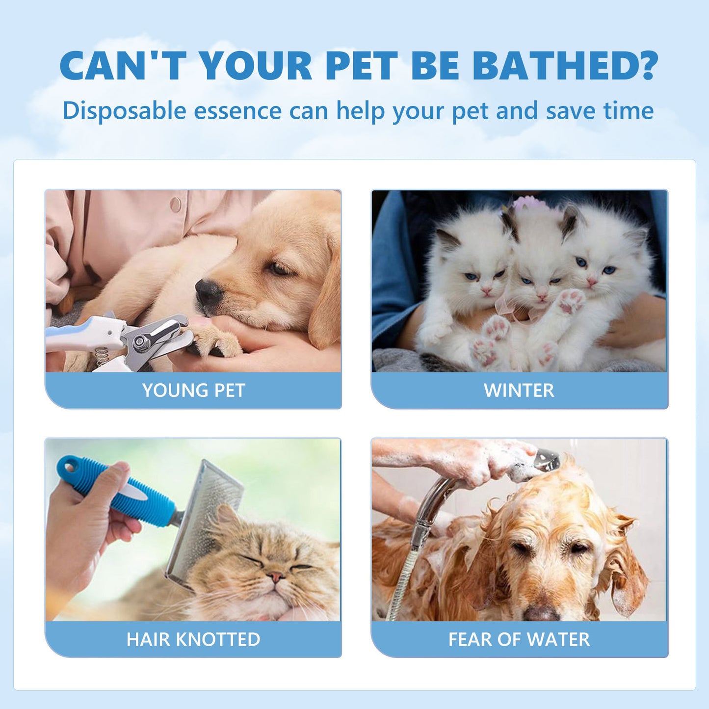 Pet Disposable Essence Dogs And Cats Clean Hair 7af87e14 0c7f 4acc 9e04 5d6684289be3