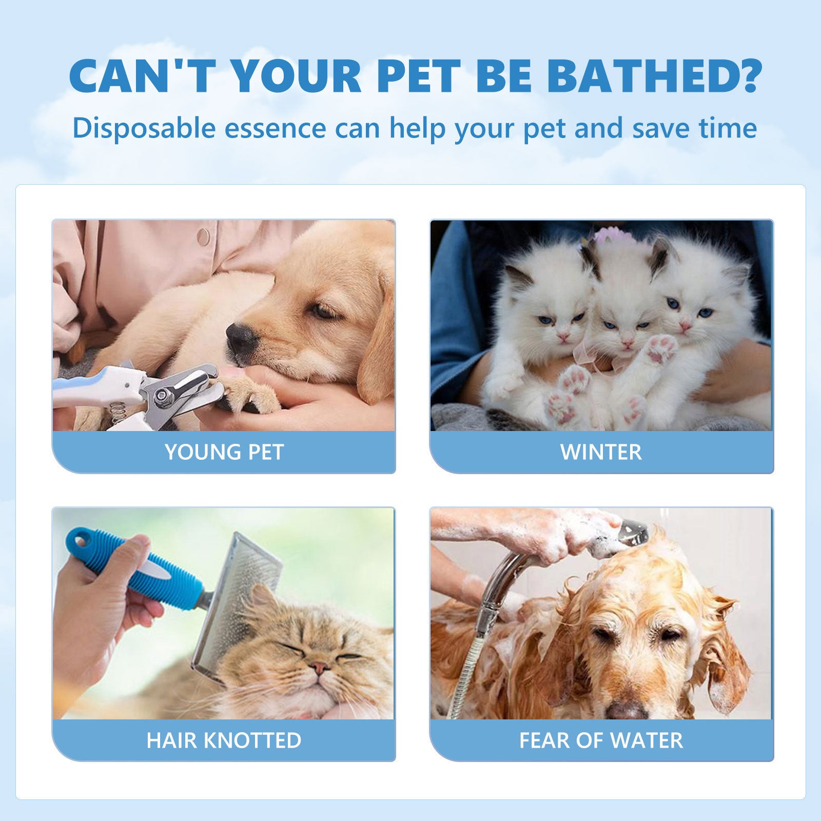 Pet Disposable Essence Dogs And Cats Clean Hair 7af87e14 0c7f 4acc 9e04 5d6684289be3