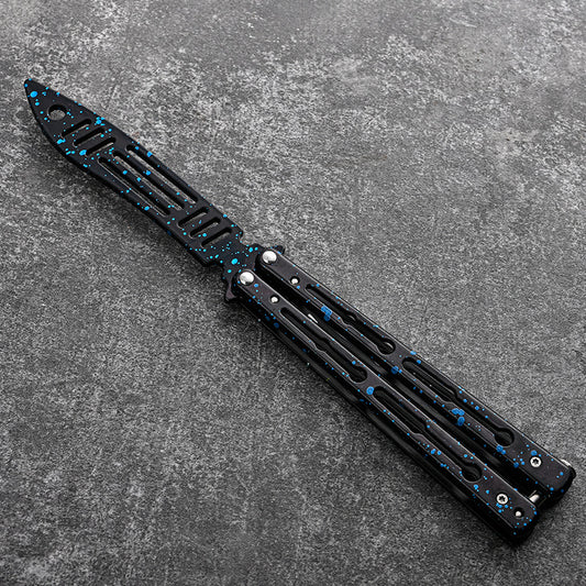 Non-opening Blade Practice Knife Folding Butterfly Knife Training Toy Swinging Knife All Steel 7b393283 37e7 4b50 acb0 025f2d