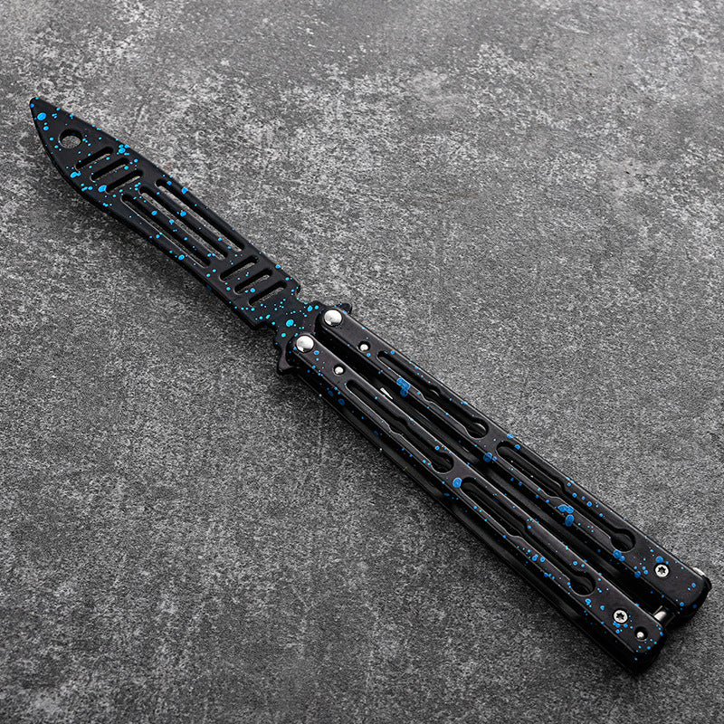 Non-opening Blade Practice Knife Folding Butterfly Knife Training Toy Swinging Knife All Steel 7b393283 37e7 4b50 acb0 025f2d