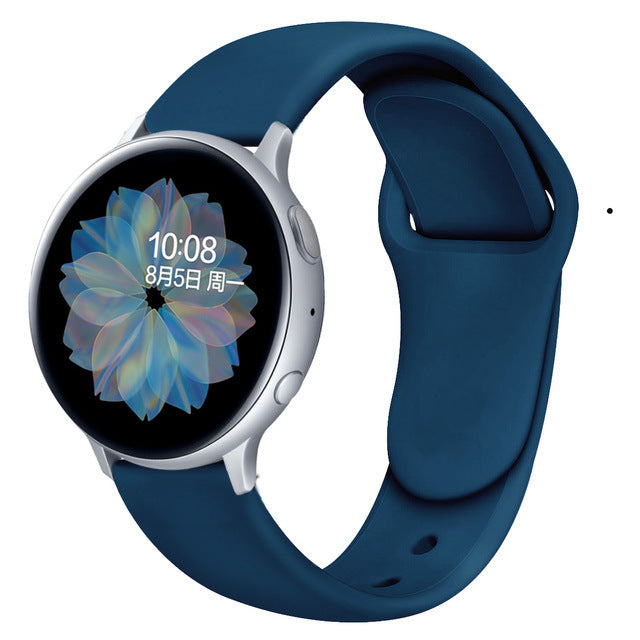 Suitable For Galaxy Active 2 Reverse Buckle Silicone Strap 20 22mm Sports Inner Buckle Strap - 图片 30