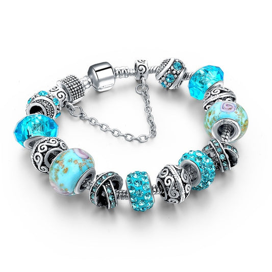 Colored Glazing Bead Bracelet Fashion Crystal 5 Colors 7b490e66 44c2 4323 b750 b84ccf1f5a03