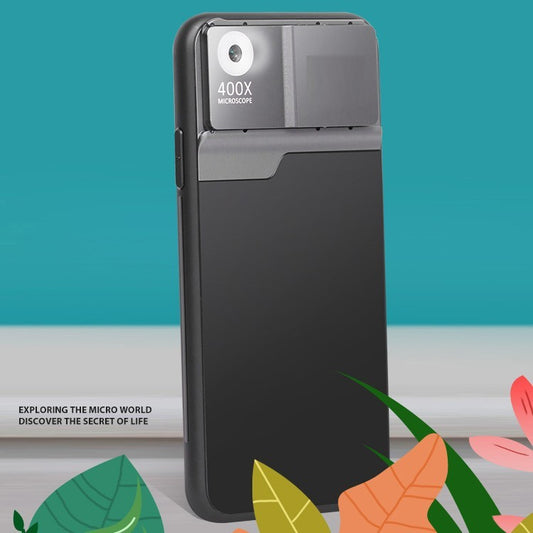 Aluminum Alloy Tpu Mobile Phone Microscope Lens 400X HD Magnification - 图片 1