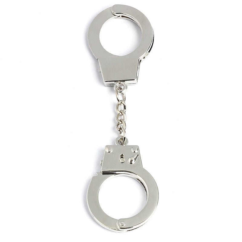 Metal Bags Pendant Zinc Alloy Casual Simulation Handcuffs Keychain 7b832aad 0f71 4c85 b28d 4265f191240d