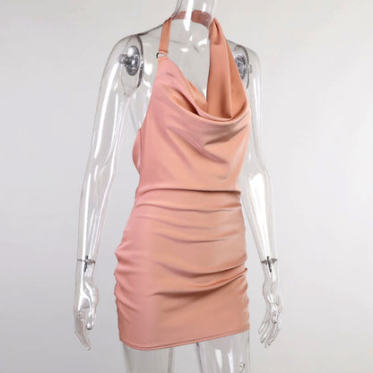 Satin Party Dress V Neck Backless Mini Sleeveless Summer Party Dress 7b9796d9 0fa1 401b a515 cf3211d09dd3