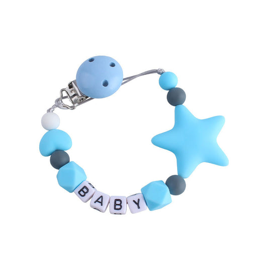 Five-pointed Star Teether Pacifier Chain Toy 7bd69658 f57a 41fd 9c2d 21af5771a719