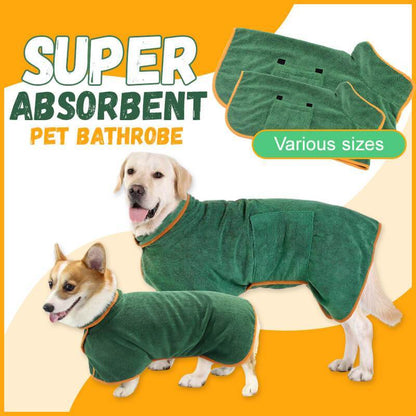 Absorbent Pet Bathrobe With Waist-wrapped Microfiber 7bf94ffd 010d 4e19 a379 94191ead6706