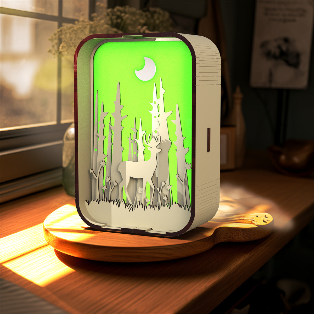 Woodcarving Light Creative Gift Minimalist Bedside Night Light Decoration Desktop Decoration Birthday Gift 7c008d65 167d 4601
