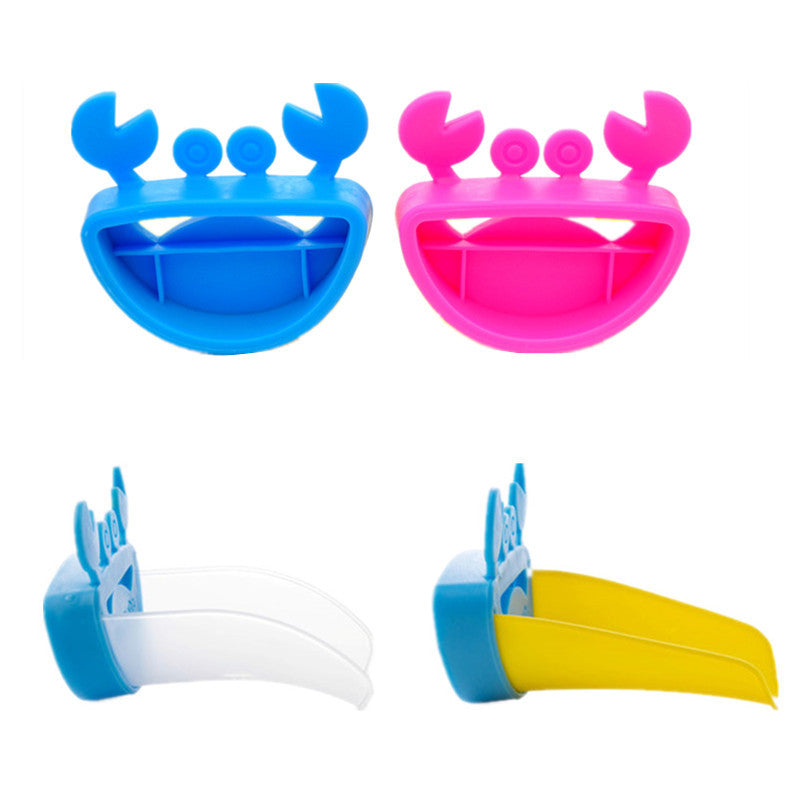 Children Bathroom Frog Crab Shape Faucet Extender Water-saving Cartoon Kids Wash-hand Faucet Extension Bathroom Accessories 7