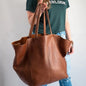 New Large Women Soft Leather Large Capacity One-shoulder Portable Tote Bag 7c247878 548a 4fa2 a008 df65f9a56b82