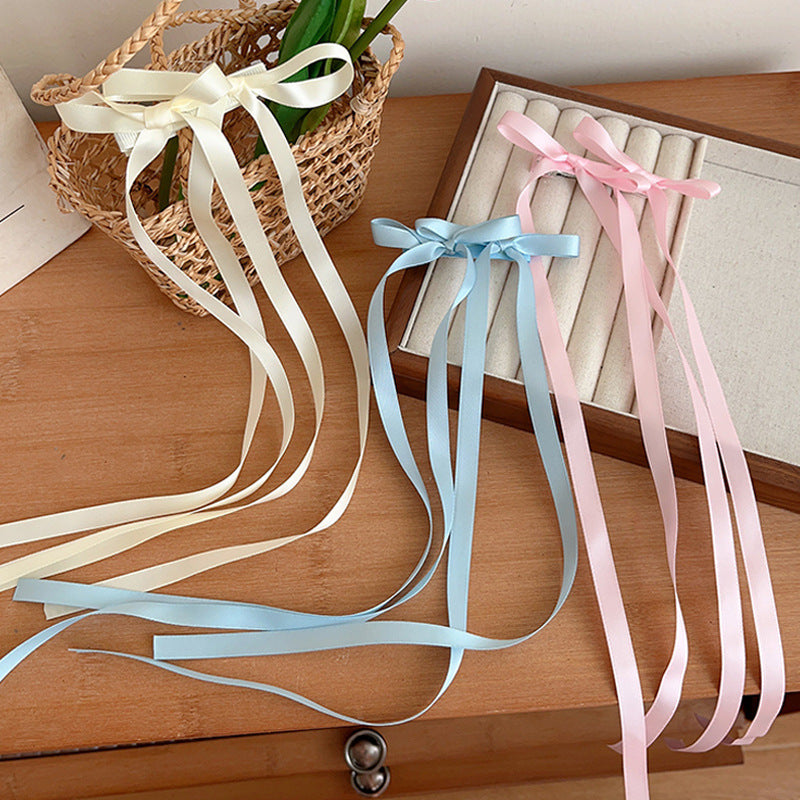 Braided Hair Ribbon Bow Barrettes 7c257089 e77e 4965 991f 105e383b20b9