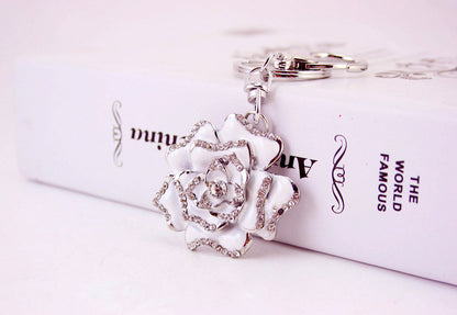 Flower Metal Pendant Key Chain
