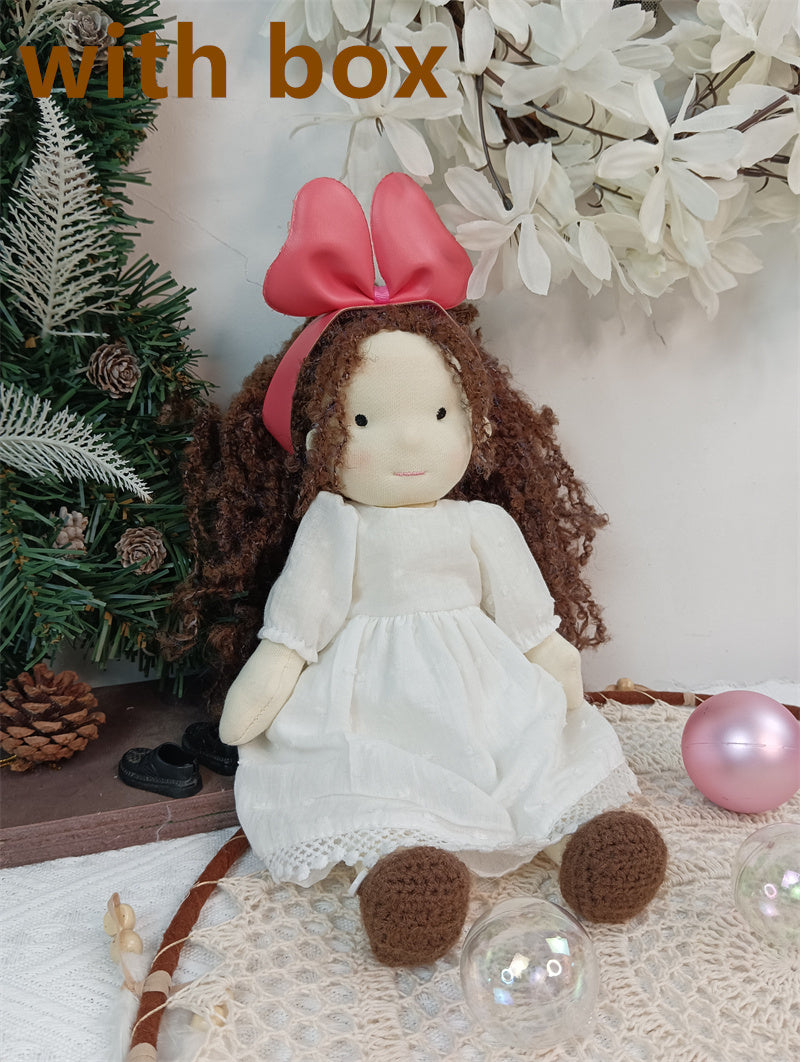 Handmade Plush Doll Golden Curly Girl Finished Product 7c44b572 9026 4748 97dc b5f27497fc2a