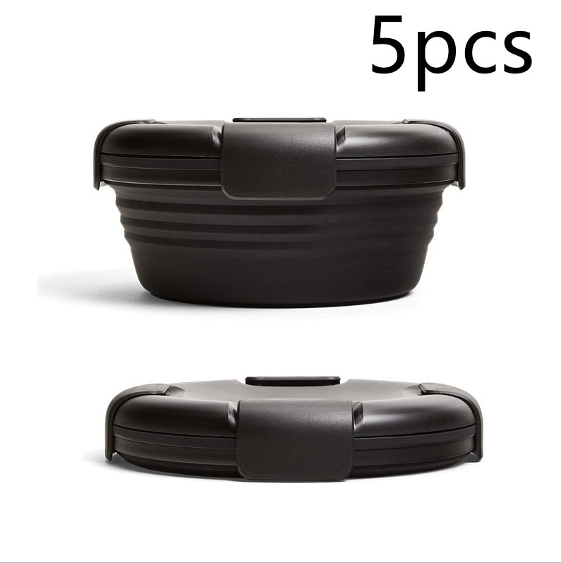 Outdoor Picnic Silicone Folding Lunch Box 7c615375 16b1 406a 8ee1 4c6e2fa2c49b
