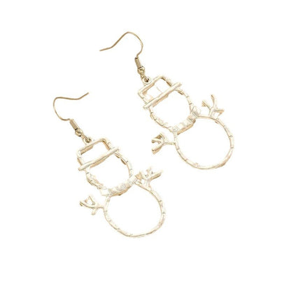 Personalized Snowman Earrings And Pendant Fashion Simple Christmas Hollow Necklace For Women Jewelry 7c7d0c74 c27c 4e53 8bb9 