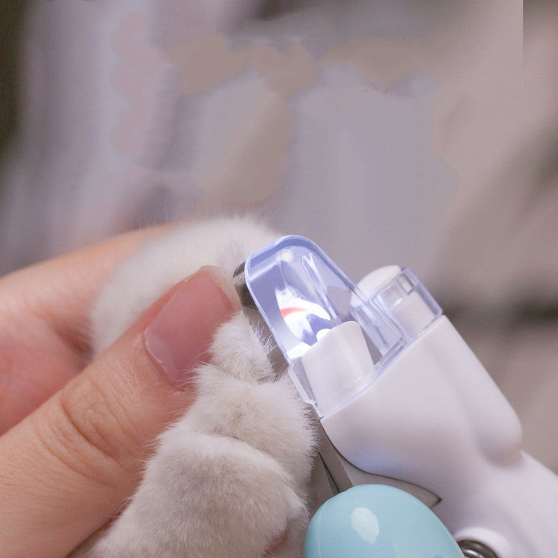 Pet Nail Clippers Dog Nail Clippers Cat Nail Clippers LED Electric Nail Grinder Pet Supplies LED Light Pet Nail Clippers 7c8f