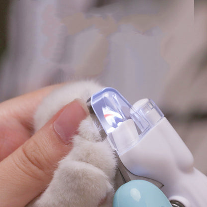 Pet Nail Clippers Dog Nail Clippers Cat Nail Clippers LED Electric Nail Grinder Pet Supplies LED Light Pet Nail Clippers 7c8f