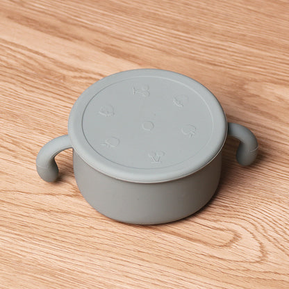 Go Out Carry Cover Dustproof Children's Silicone Snack Bowl 7c8fbb77 99e3 49bb 869e cc7c856e7183