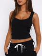 Summer Y2g Solid Color Sexy Hot Girl Style Thread High Elastic Vest For Women 7cce3643 6bd9 4e77 af98 5a8caf966979