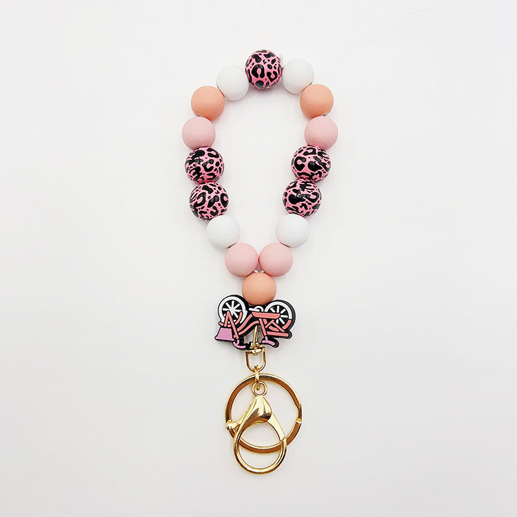 Silicone Wooden Beads Bracelet Keychain 7cf7650c 323a 4446 95cf 827cc96f873a