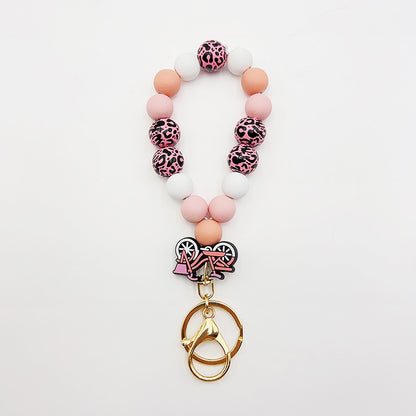 Silicone Wooden Beads Bracelet Keychain 7cf7650c 323a 4446 95cf 827cc96f873a