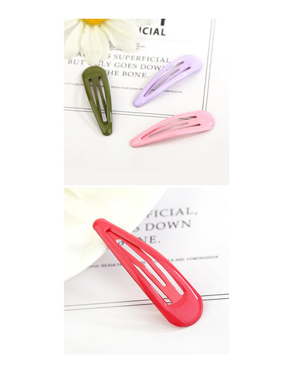 Drops of oil colored bangs hair clips