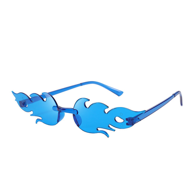 Flame Sunglasses Frameless Personality Colorful 7d1a8059 c8db 40b1 a918 7938e10fba90