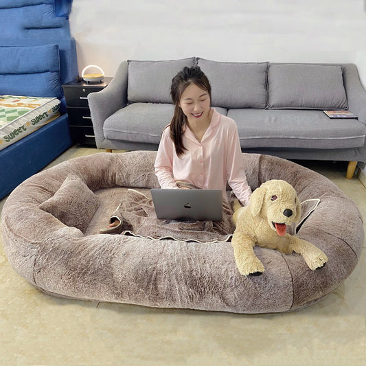 Oversized Person Dog Bed Removable And Washable 7d255cf1 5b14 482a 888e 47f8f4d50237