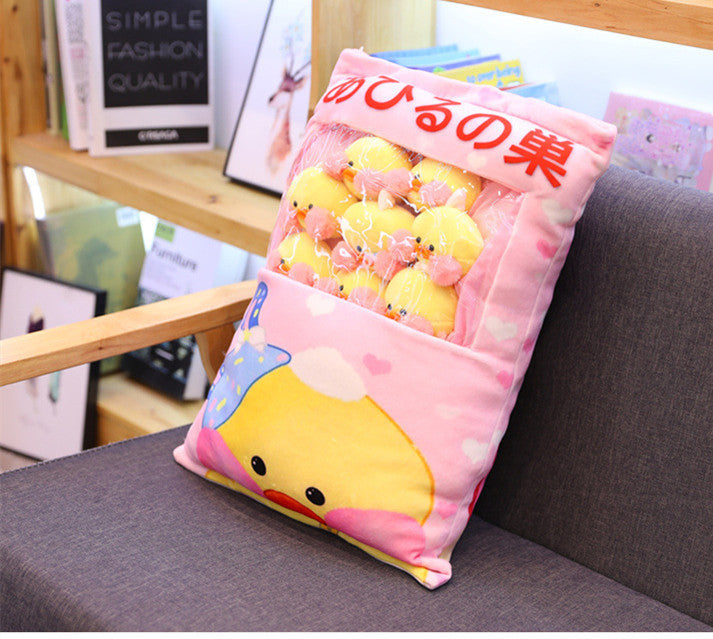 Kawaii 8pcs LaLafanfan Cafe Duck Plush Balls Bag Snack Toy Pillow 7d402820 9c0b 4726 a78e 73e6da3fcb86