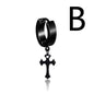 Men And Women Cool Trend Cross Titanium Steel Earrings 7d41bbd6 56f0 4542 bb13 fc1493b3f9f2