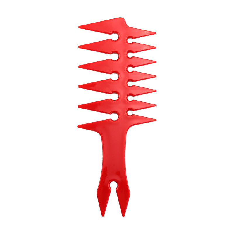 Men's Retro Electroplating Double-sided Oil Head Texture Comb Barber Big Back HeadHead Wide Tooth Fluffy Shape Comb 7d51ba3d 