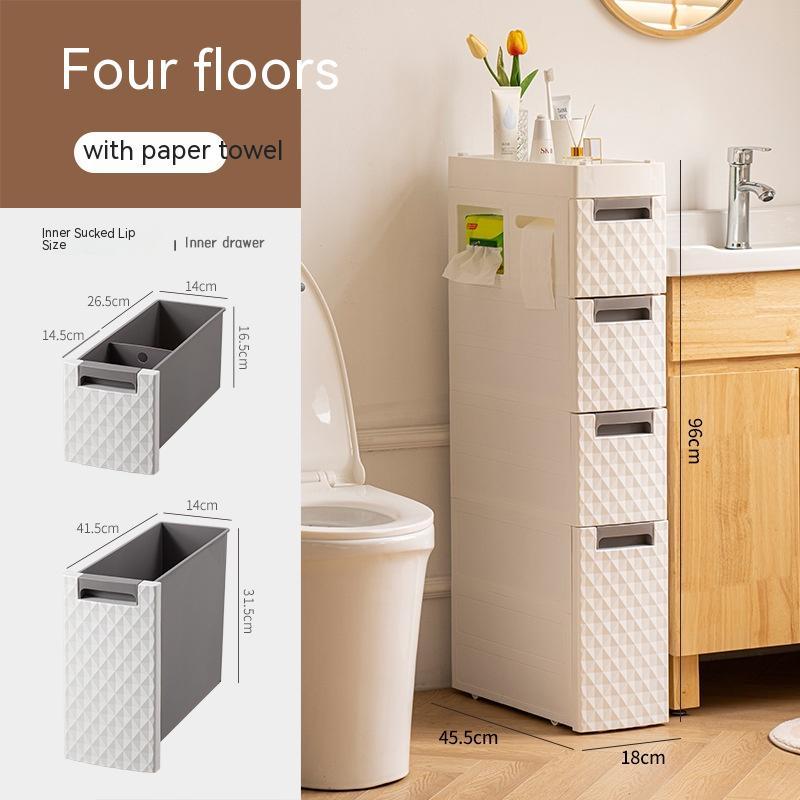 Plastic Floor-standing Multi-layer Toilet Corner Shelf Bathroom Toilet Side Storage Cabinet 7d5586d5 720a 4959 8b16 f64d68b55