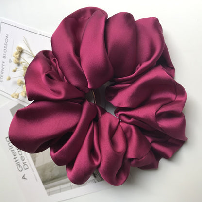 Oversized Smooth Satin Large Intestine Circle Hair Tie 7d6197a9 07ef 4071 8297 7db3c2dee2fa