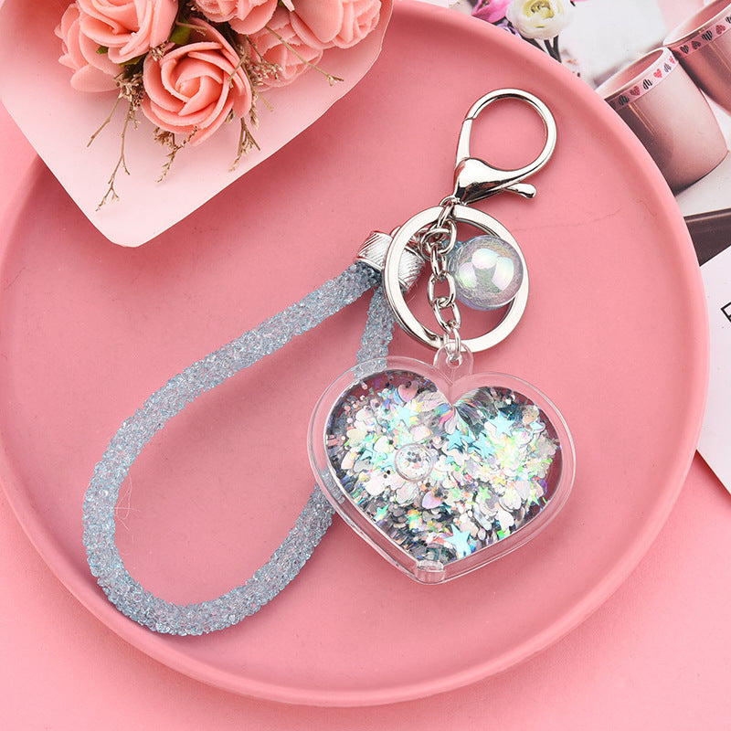 Acrylic Oil-filled Creative Heart Keychain Pendant 7d7dac66 4858 4c08 a032 d3a54e0c0c89