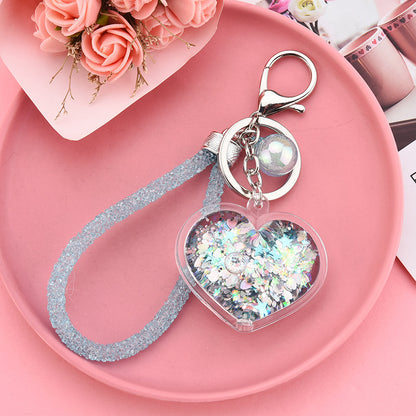 Acrylic Oil-filled Creative Heart Keychain Pendant 7d7dac66 4858 4c08 a032 d3a54e0c0c89