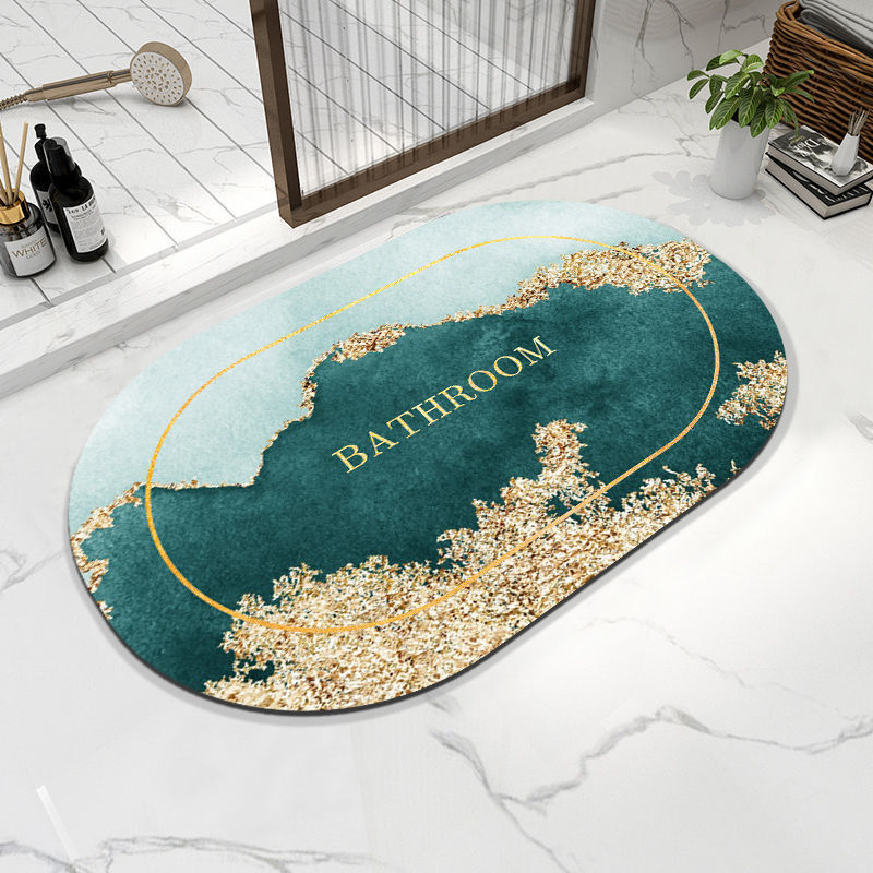 Napa Skin Super Absorbent Bath Mat Quick Drying Bathroom Rug Modern Simple Non-slip Floor Carpets Home Oil-proof Kitchen Mat 